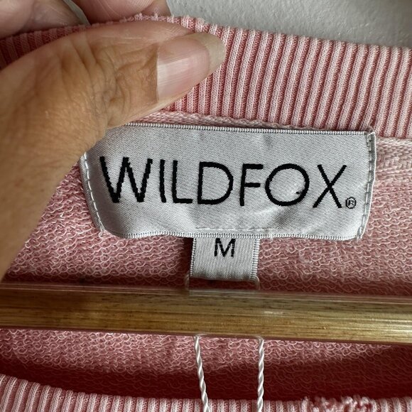 Wildfox Sweatshirt Womens Medium Pink Extra Dirty Martini Graphic Pullover Top - Picture 9 of 14